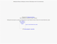 Tablet Screenshot of mathenpoche.ac-noumea.nc